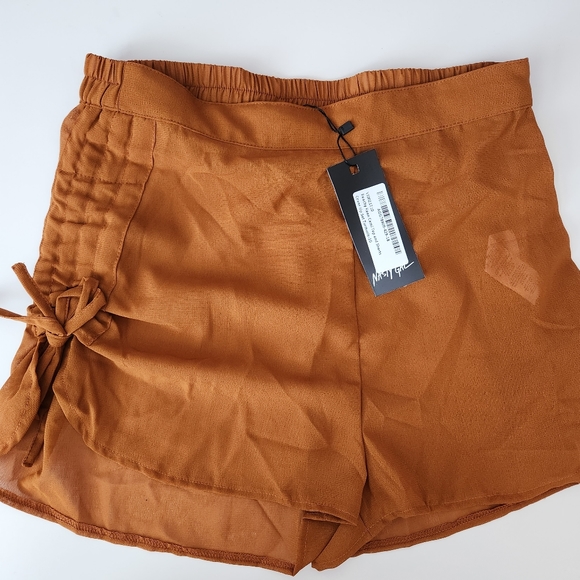 🌸3/$30 NWT Beach cover-up set in cognac Brown - nasty gal size 6 - Picture 3 of 7